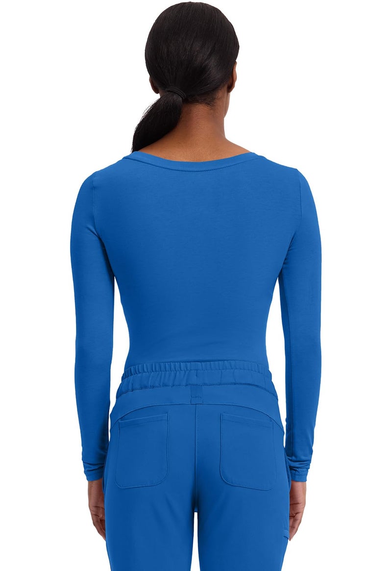 Healing Hands Women's Underscrub Soft Knit Melissa Longsleeve Scrub Tee with Breathable & Easy Care Fabric 5047, M, Royal - Image 5